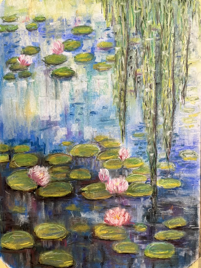 lekna - kresba pastel